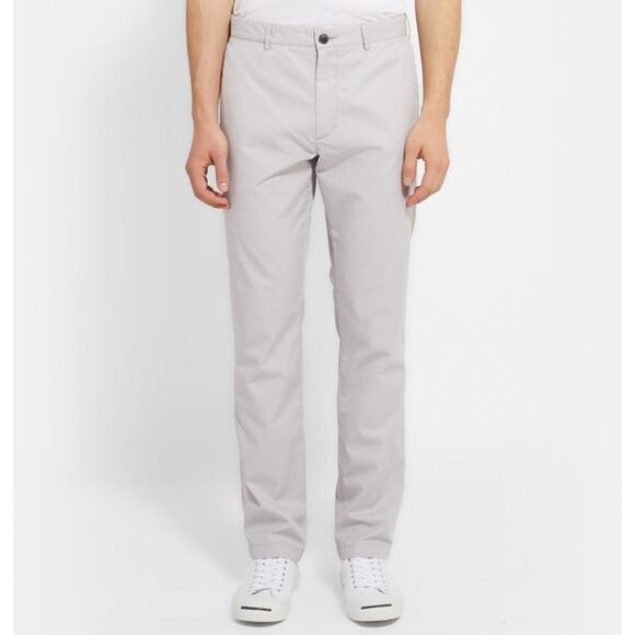 Club Monaco Davis Slim Fit Cotton Chino Pants Mens Size 31/32 Gray Office Casual - Picture 1 of 11